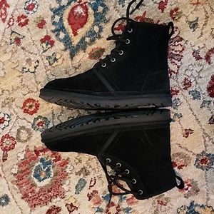 UGG Black Shearling Boots Size 8